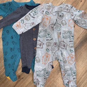 Set of three boys onesies